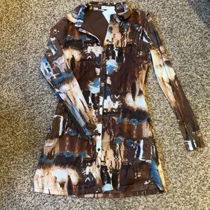 Western Mesh Mini Dress